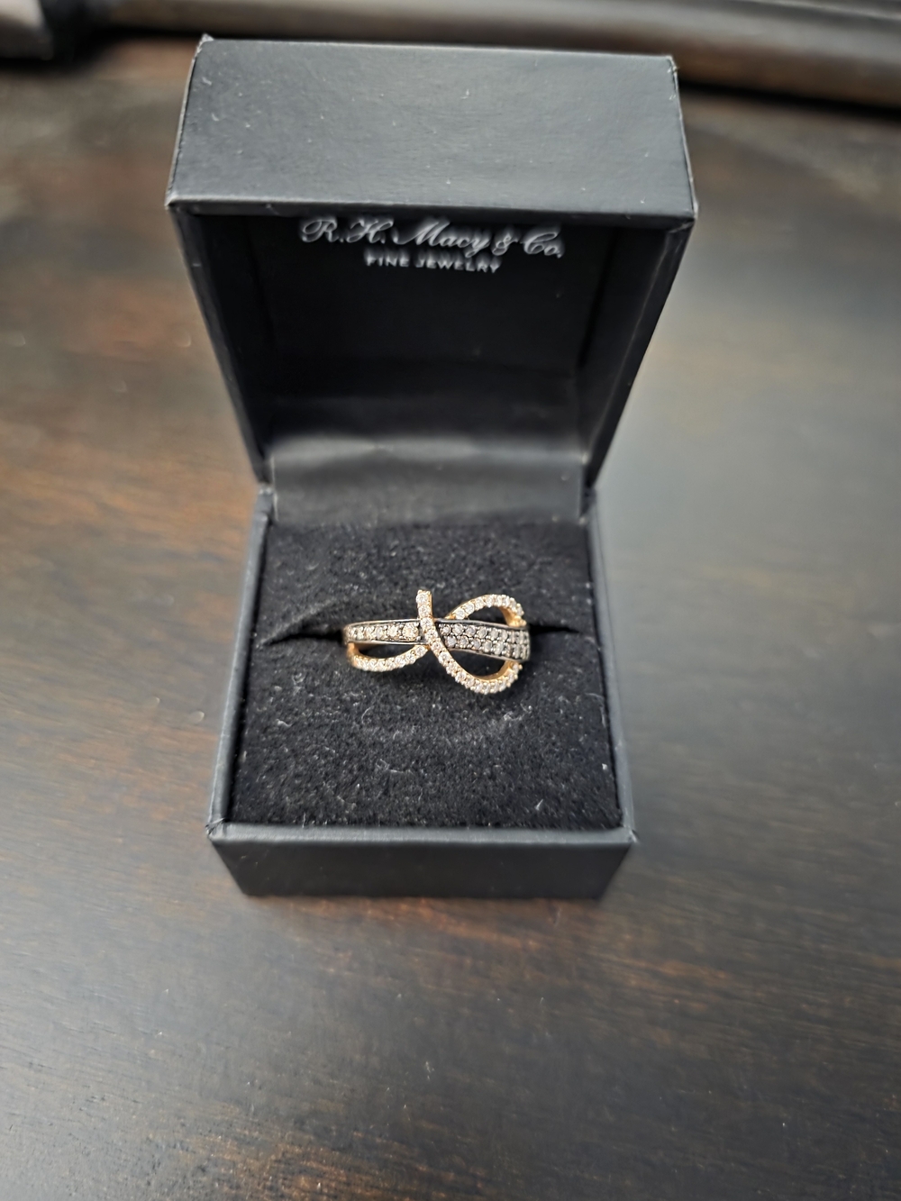 Le Vian 14K Chocolate & White Diamond Ring